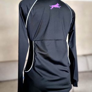 SportTrainer jacket black-lilac backside