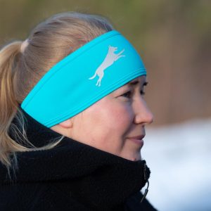Turquoise SportBand headband from Joy of Dog Sports